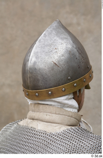 Photos Medieval Knight in mail armor 5 head helmet mail…